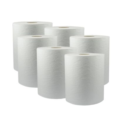 Toalla de papel Indaial Fit 6 rollos de 200 mt. para toallero de palanca Papeles www.comcer.cl