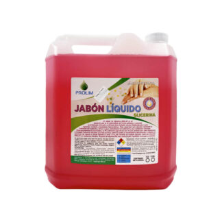 Jabón líquido de glicerina Frutos Tropicales 5 litros Jabón & Alcohol Higienizante www.comcer.cl