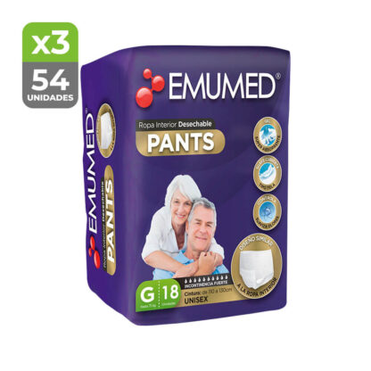 Pack 54 Pants Incontinencia Adulto Talla G Packs www.comcer.cl