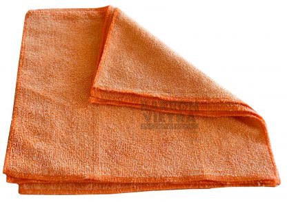 Paño Microfibra Naranja 30x30 cm PACK DE 5 UNIDADES
