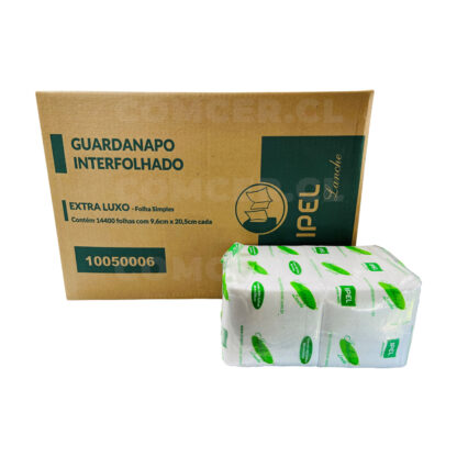 Servilleta Interfoliada Hoja Simple 14.400 unidades