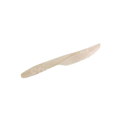100 cuchillos de madera compostable