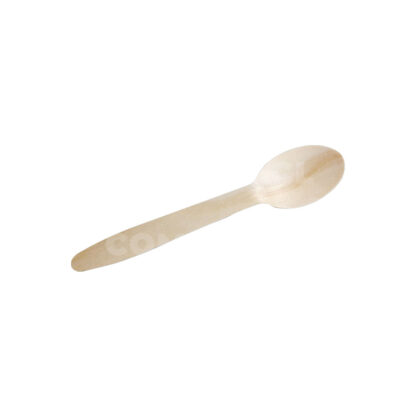 Cuchara de sopa de madera compostable 100 unidades