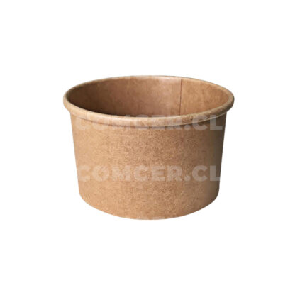 25 Potes de cartón kraft impermeable de 240 cc (8 oz)